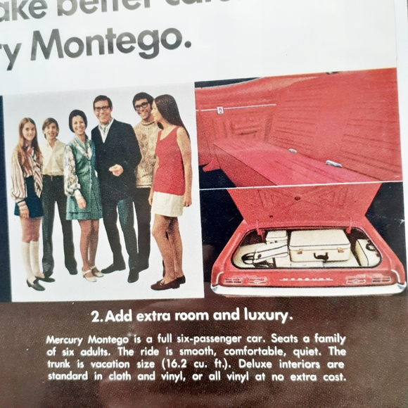 VTG 1971 Mercury Montego Auto Magazine Print Ad - Picture 8 of 8